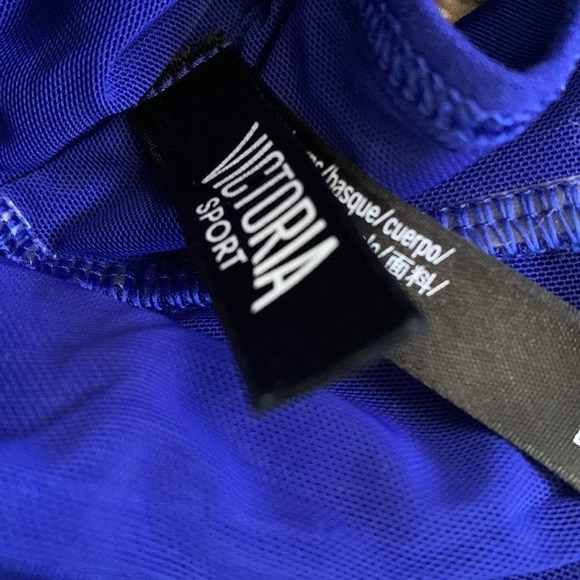 Victoria’s Secret Victoria Sport | Blue Braided Middle Support Racerback Bra - Picture 7 of 10